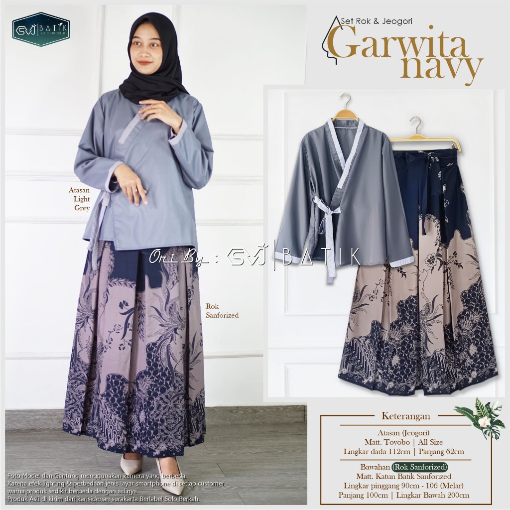 Jual BATIK WANITA TERBARU MODERN DEWASA SETELAN ROK HANBOK GARWITA ONE ...