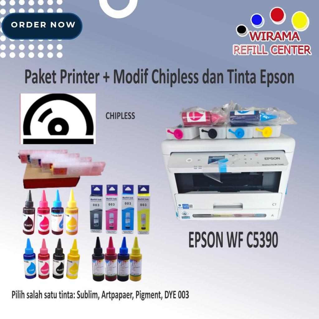 Jual Paket Printer Modif Epson Workforce Pro Wf C Wfc Shopee