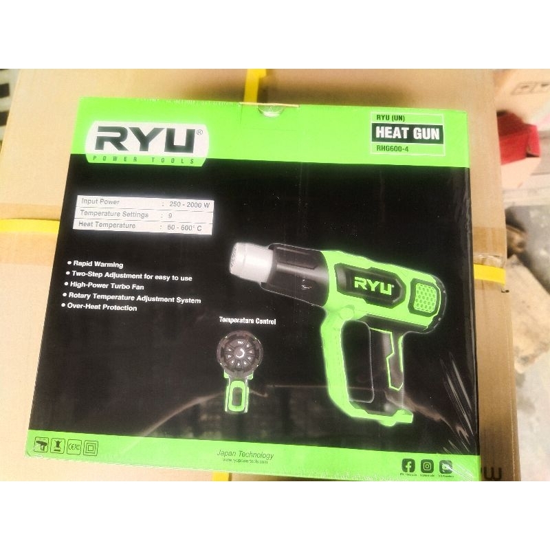 Jual HEAD GUN RYU RHG 600-3/RHG 600-4 HOT GUN 250-2000 Watt | Shopee ...
