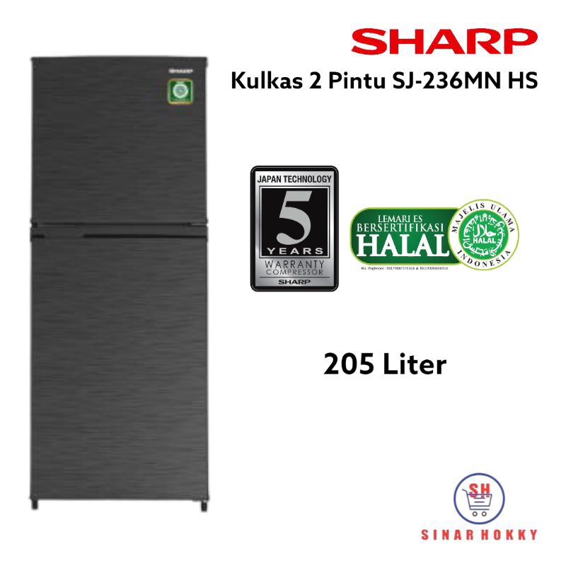 Jual Kulkas Sharp SJ N 236 MN HS | Shopee Indonesia