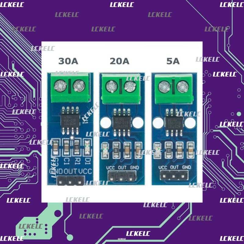 Jual Sensor Arus Dc Hall Current Sensor Acs712 5a 20a 30a Shopee