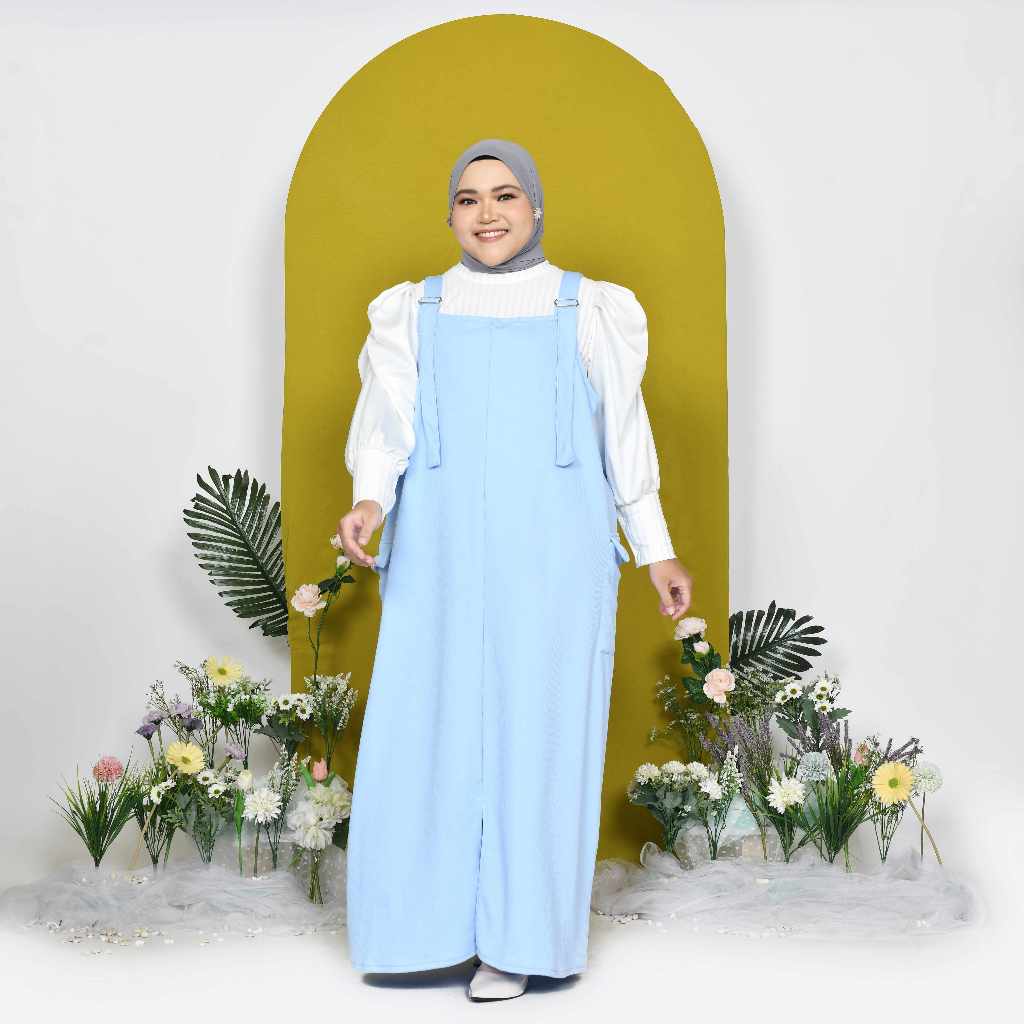 Jual Mybamus Dania Overall Cargo Dress - Overall Rok Kekinian - Dress ...