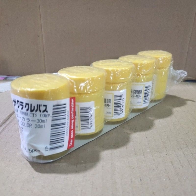 Jual sakura poster color 30ml # 3 yellow / pcs | Shopee Indonesia