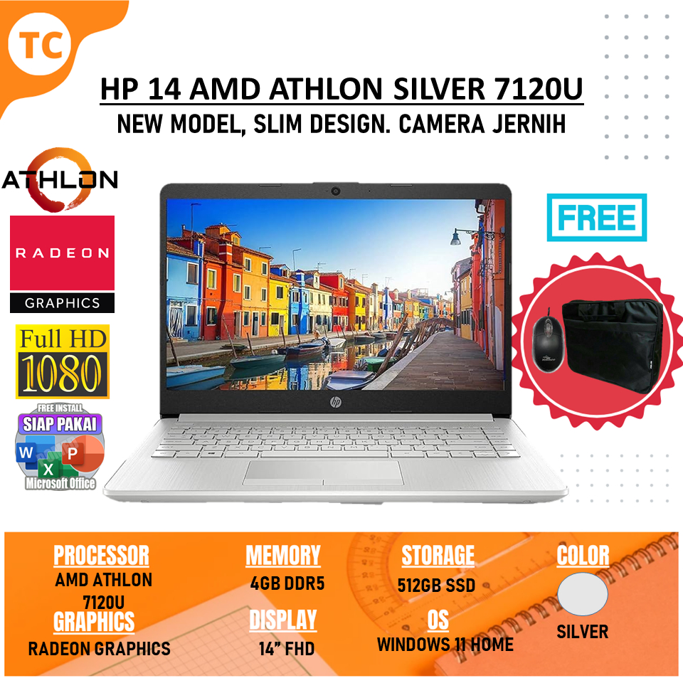 Jual Promo Laptop Baru Hp Amd Atlhon Silver 7120u 4gb 512gb Fhd Windows 11 Terlaris Shopee 1491