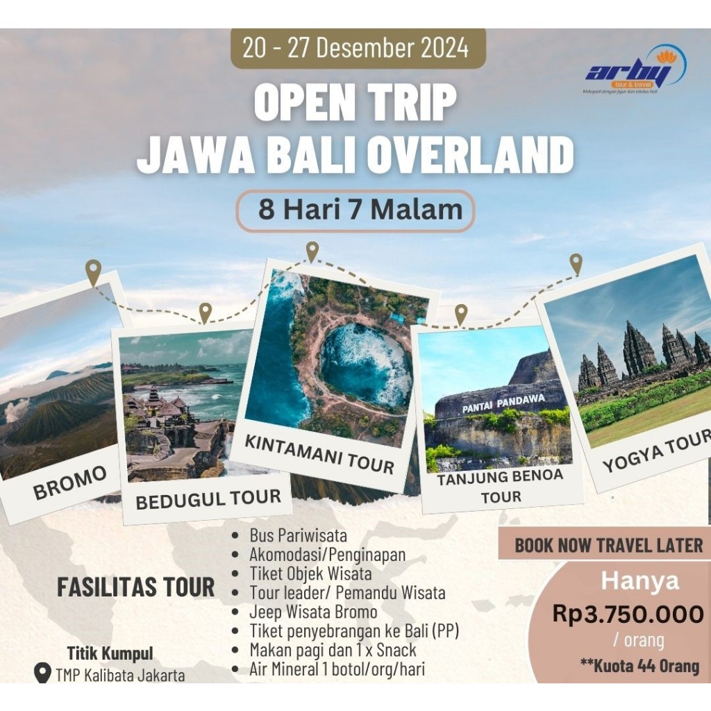 Jual OPEN TRIP WISATA JAWA BALI OVERLAND 2024 | Shopee Indonesia