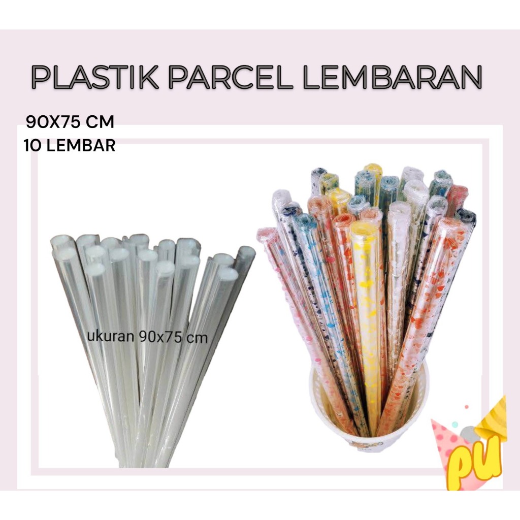 Jual 10pc Plastik Parcel Lembaran Plastik Opp Lembaran Plastik Mika