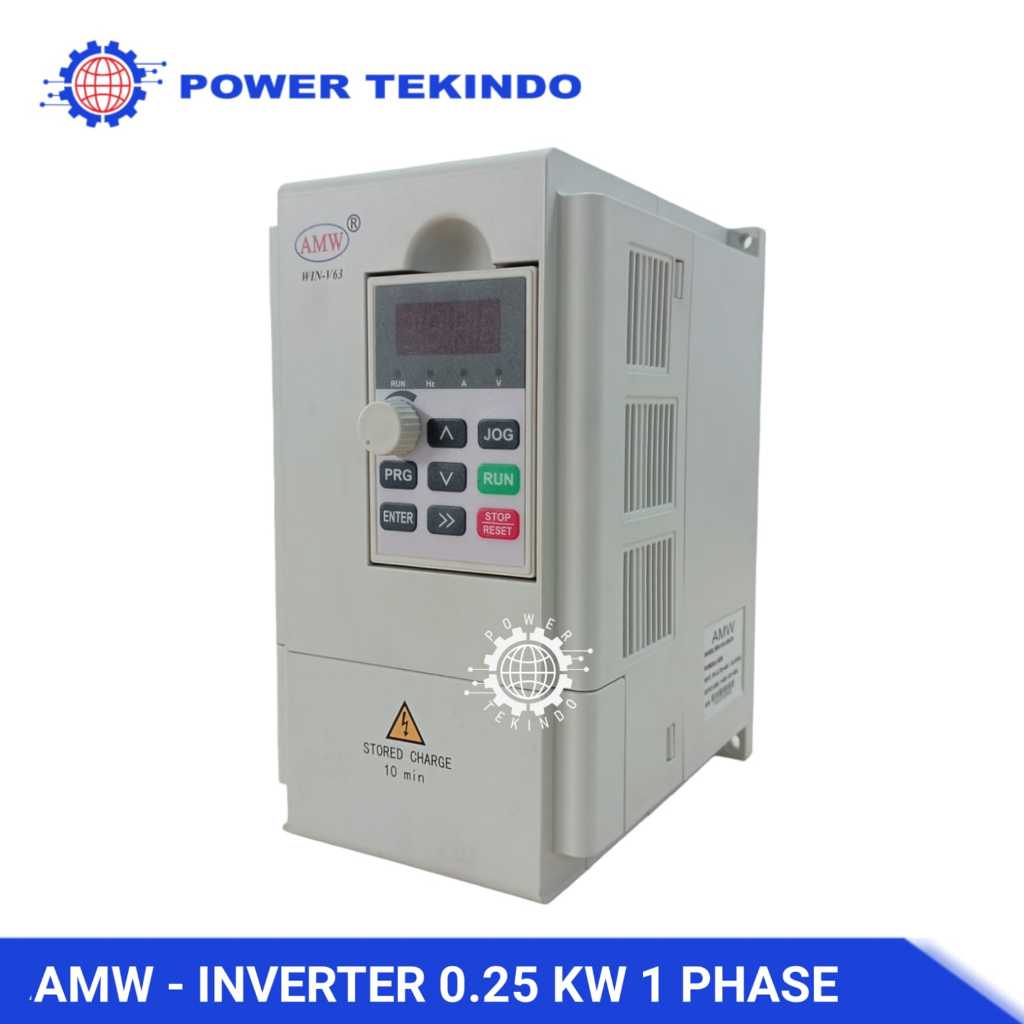 Jual AMW Inverter VFD 0,25 KW 1 Phase Input 220V Output 380V Variable ...