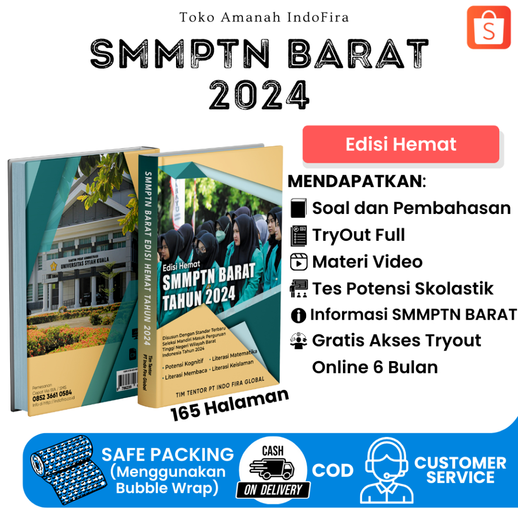 Jual New Buku SMMPTN BARAT 2024 (Edisi Hemat + Free Akses E-Learning ...