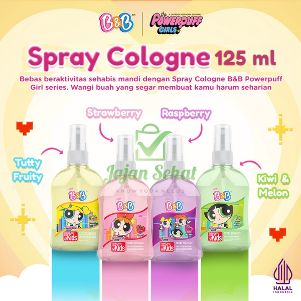 Jual B&B Spray Cologne Kids Parfum Anak Powerpuff Girls 125 ML | Shopee ...