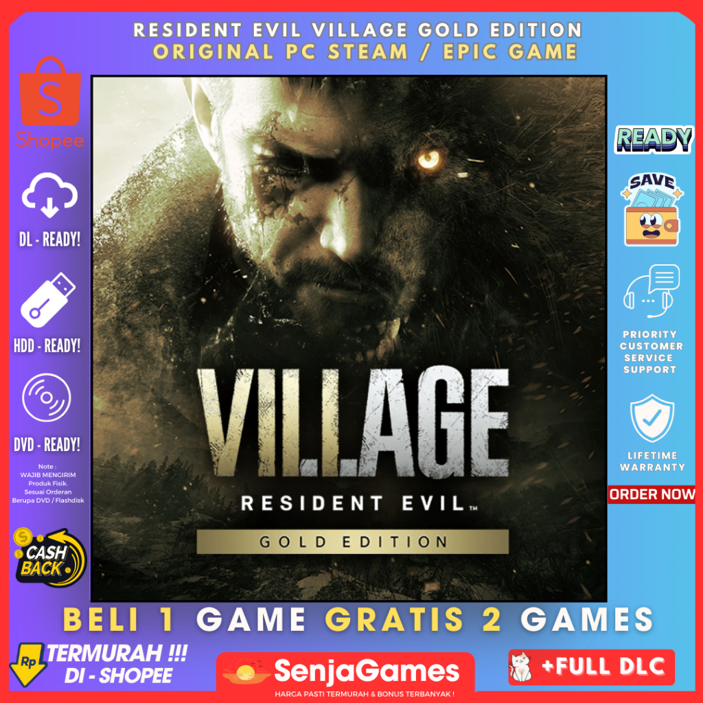 Jual Resident Evil : Village / Resident Evil 8 Gold Edition Original ...