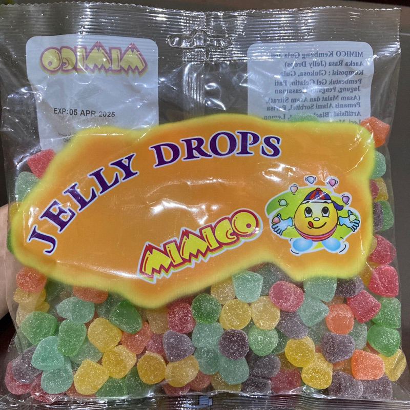 Jual PERMEN JELLY DROPS MIMICO 500gr IMPORT MALAYSIA | Shopee Indonesia