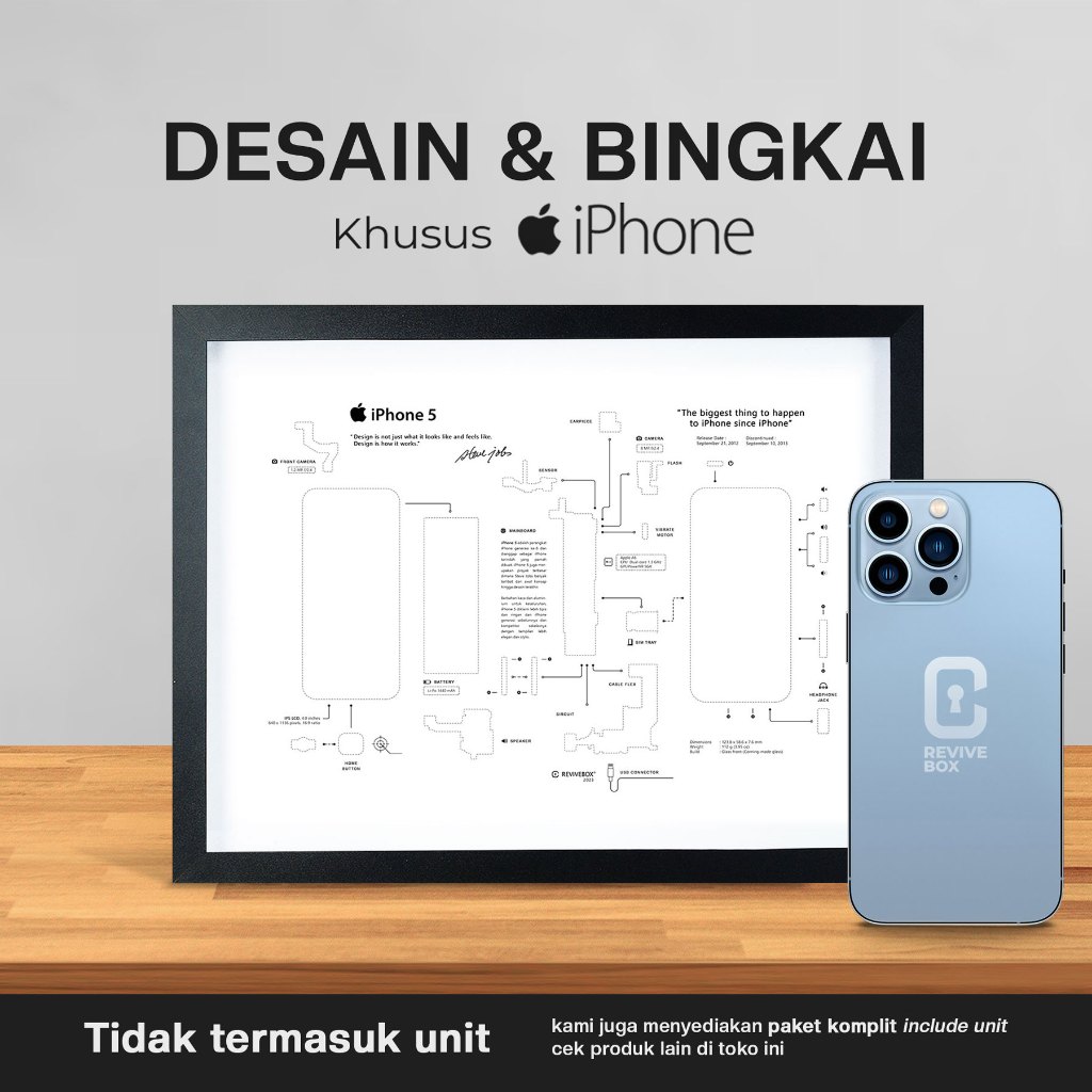 Jual DESAIN & BINGKAI [ Khusus iPhone ] Revivebox Frame Artwork
