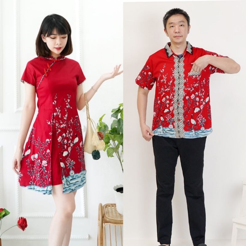 Jual MOON CHEONGSAM DRESS DRESS QIPAO IMLEK CNY DRESS PREMIUM Shopee Indonesia
