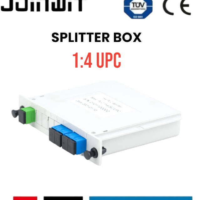 Jual Harga Istimewa PLC SPLITTER 14 BOX SC UPC pasif 1x4 sc upc kotak ...