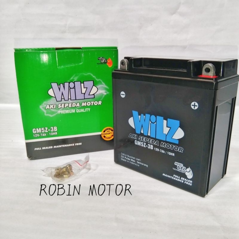 Jual AKI GM5Z YB5LB TIPE KERING FULL KERING (NANO GEL)AKI GRAND SMASH