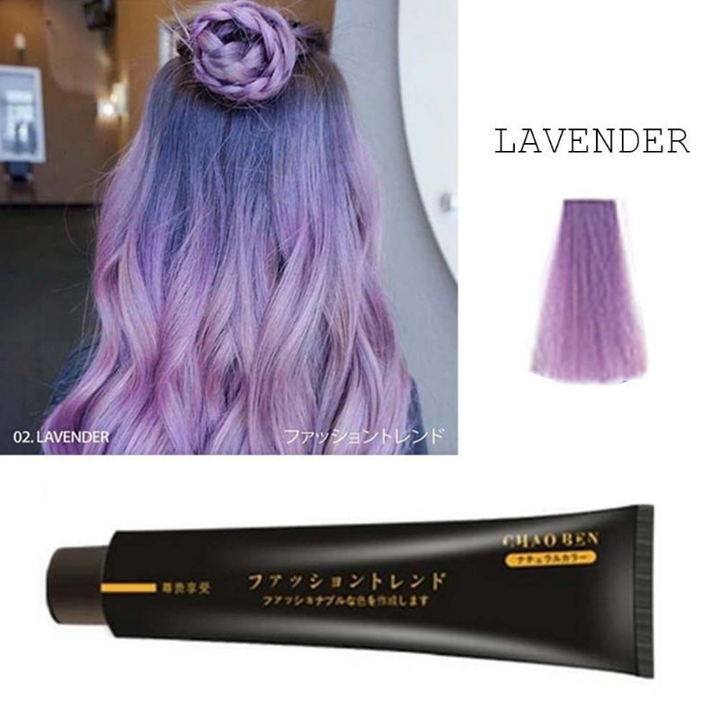 Jual Pewarna Rambut CHAOBEN Lavender 1360 - Japan hair color cream ...