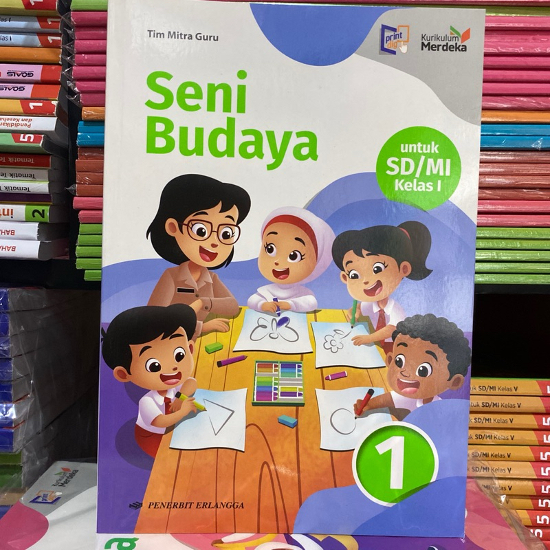 Jual ORIGINAL SENI BUDAYA UNTUK SD KELAS 1 KURIKULUM MERDEKA ERLANGGA ...