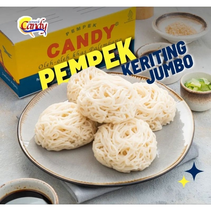 Jual Pempek CANDY Keriting Jumbo isi 4 pcs asli Palembang | Shopee ...