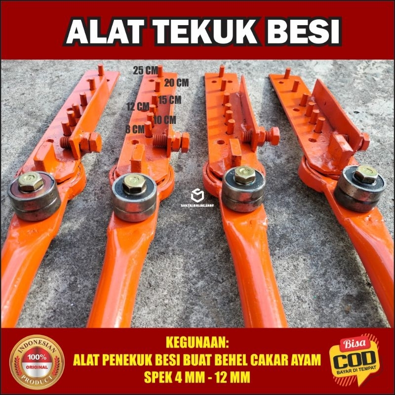 Jual Terbaru Alat Tekuk Besi Penekuk Besi Begel Cakar Ayam Spek Mm Besi Beton Nako Ulir