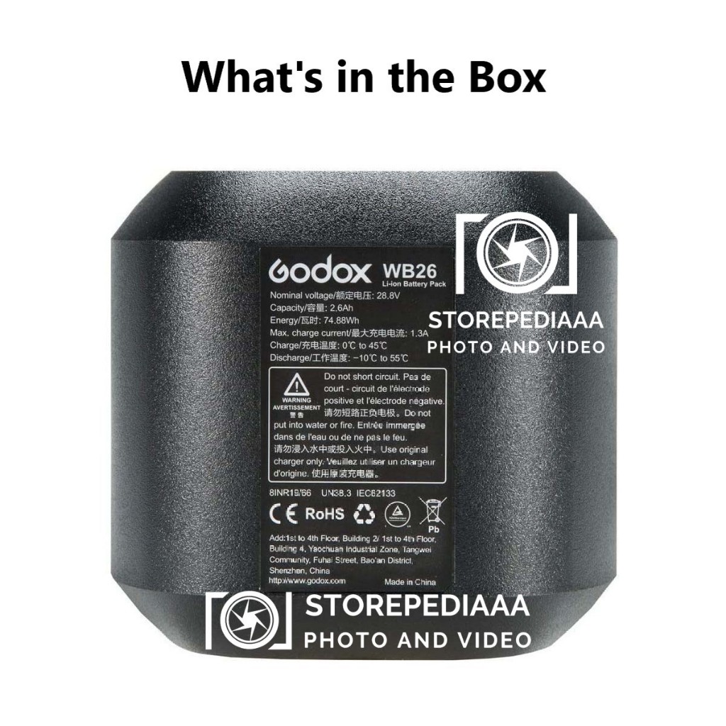 Batteria Godox WB26 Per Flash AD600 Pro - Ricambio Per Attrezzatura Fotografica Professionale - Foto 7