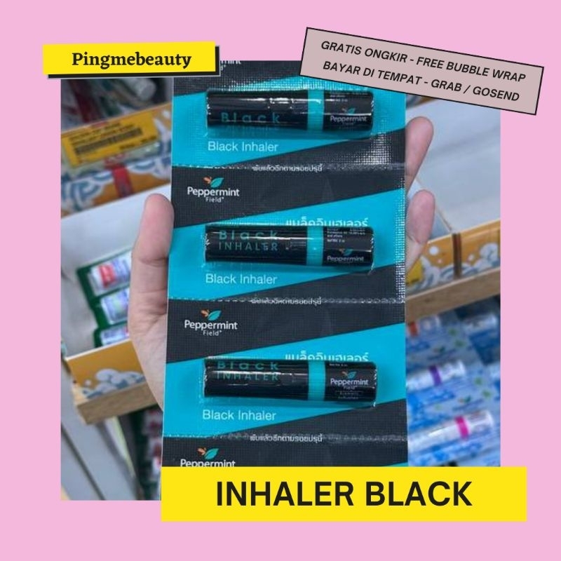 Jual Inhaler Peppermint Field Black 2in1 Lisa Thailand | Shopee Indonesia