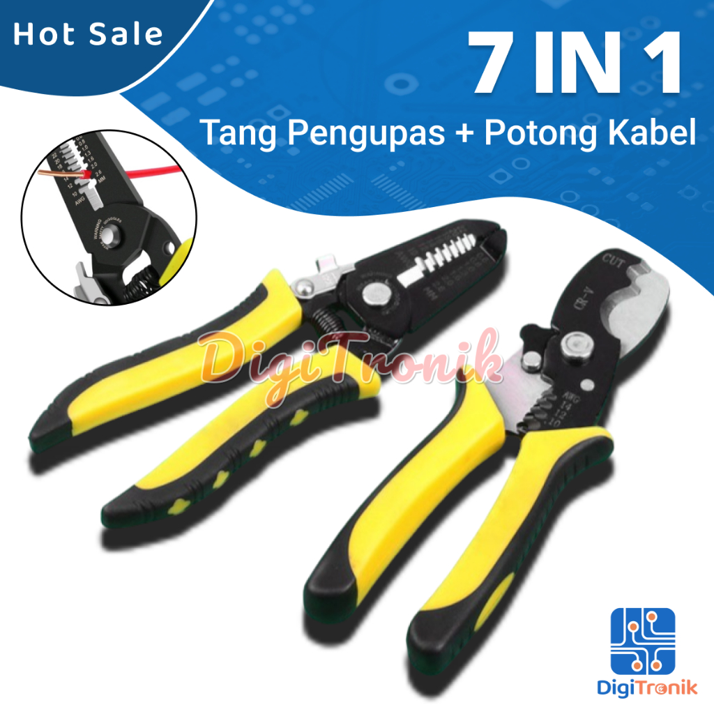 Jual Tang Potong Kupas Kabel Listrik Kombinasi In Multifungsi