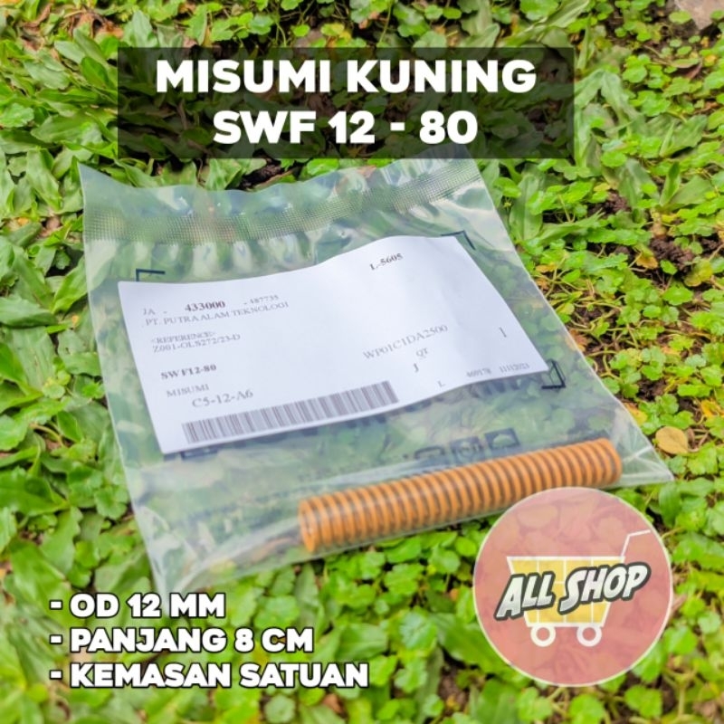 Jual Per Misumi Kuning SWF 12-80 / Per Misumi Kuning Original / Per ...