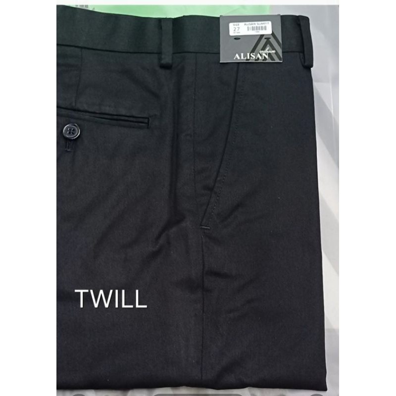 Jual Alisan Celana Panjang Formal Slim Fit Size 27 36 Hitam Shopee