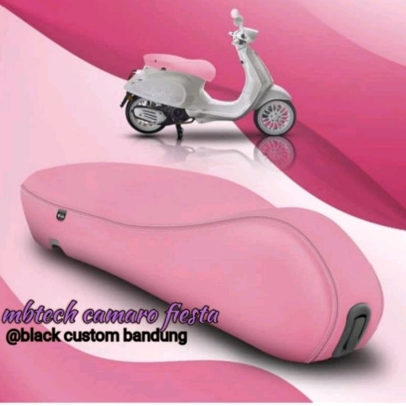 Jual Sarung Cover Kulit Jok Vespa Matic Sprint S Lx Gts Primavera Pink Mbtech Original Shopee