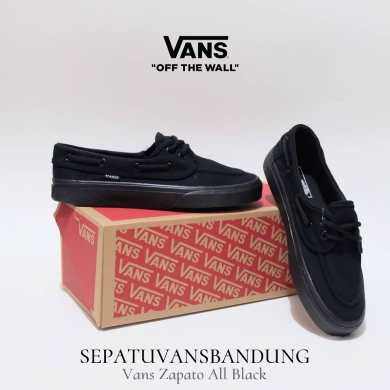 Vans zapato all black sales