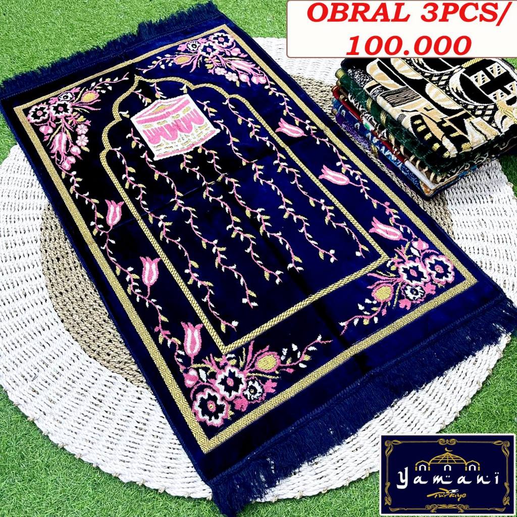 Jual OBRAL 3 PCS - Sajadah Turki Tebal Halus Dewasa Super Spigel ...