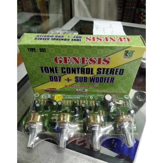 Jual KIT TONE CONTROL STEREO SUBWOOFER GENESIS 7 DC 12 VOLT RANIC 351 ...