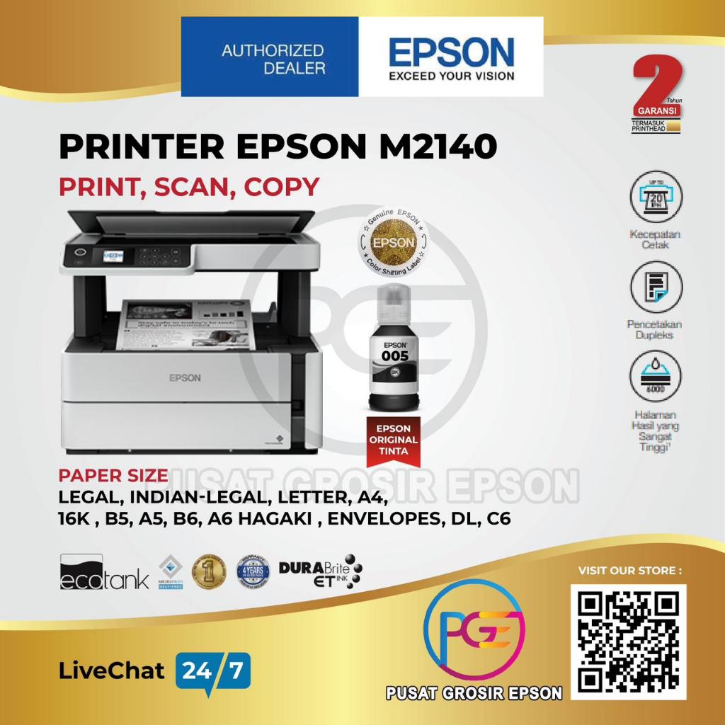 Jual Printer Epson M2140 M2140 M 2140 Eco Tank All in One Mono Duplex