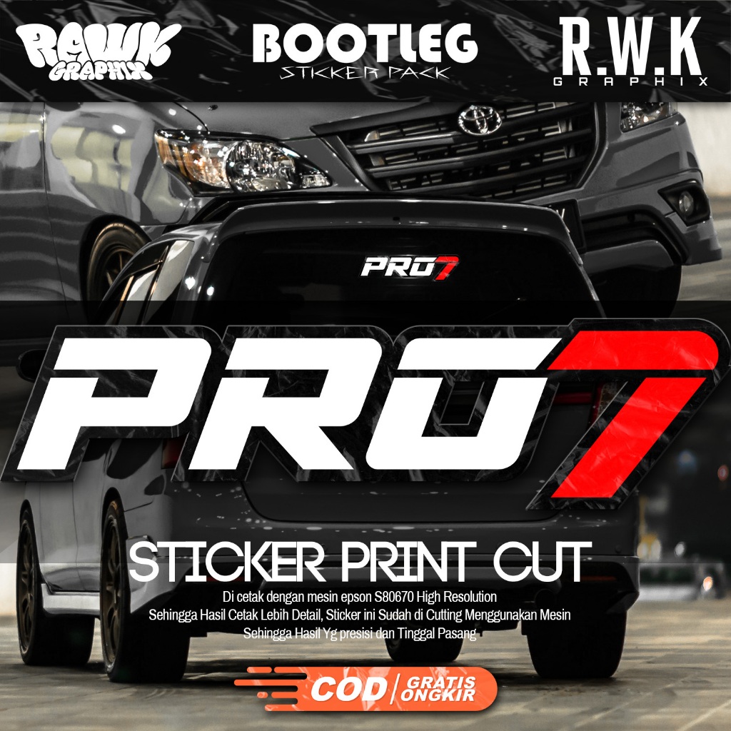 Jual Stiker PRO7 autolighting | Cutting Sticker | Shopee Indonesia