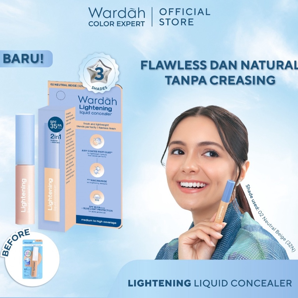 Jual Lebih Bagus NEW Wardah Lightening Liquid Concealer 6g Medium to