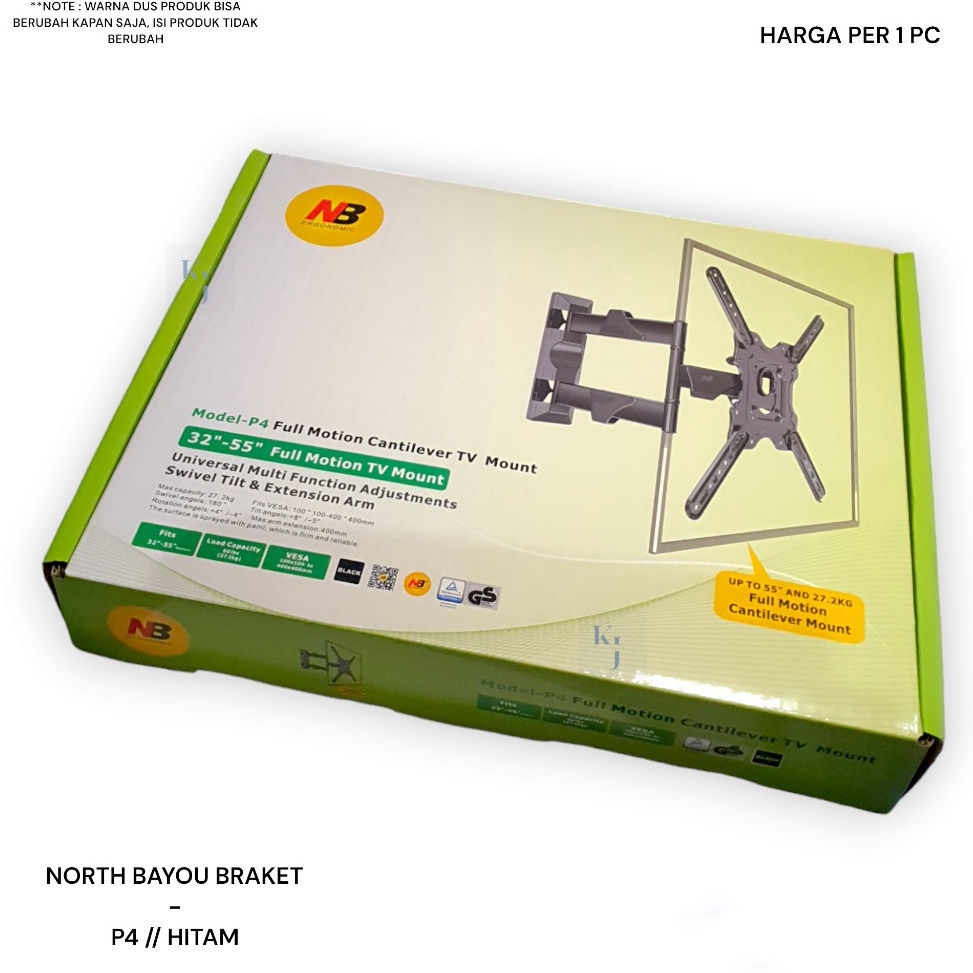 Jual GROSIR Bracket LED LCD TV NORTH BAYOU NB P4 NBP4 32 4 4349 5 55