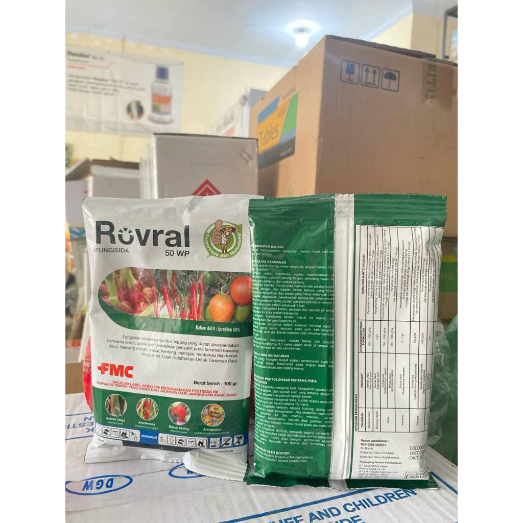 Jual FUNGISIDA ROVRAL 50 WP KEMASAN 100gram | Shopee Indonesia