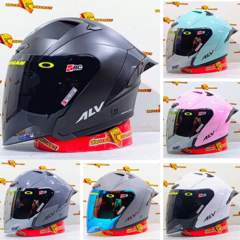 Jual Helm Half Face Alv Ultron Paket Ganteng Original Sni Shopee