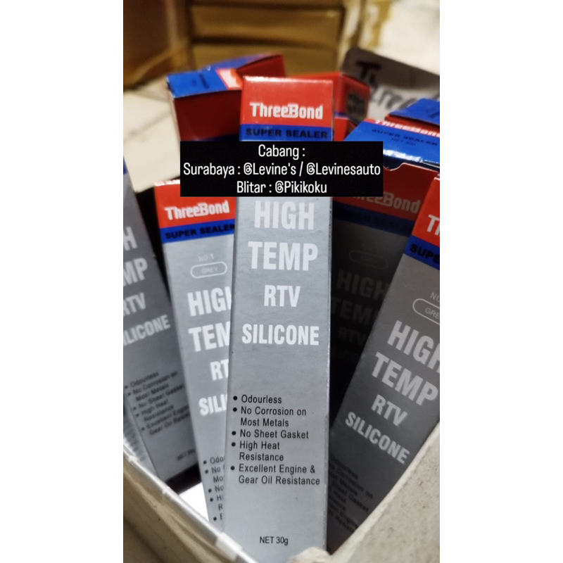 Jual lem threebond RTV original (harga perbiji) / lem gasket threebond ...