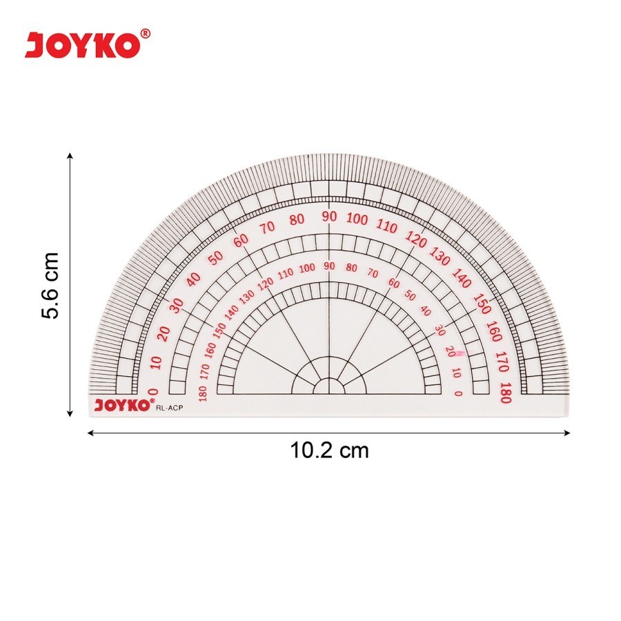 Jual JOYKO PENGGARIS BUSUR ACRYLIC RULER RL-ACP BENING TRANSPARAN ...