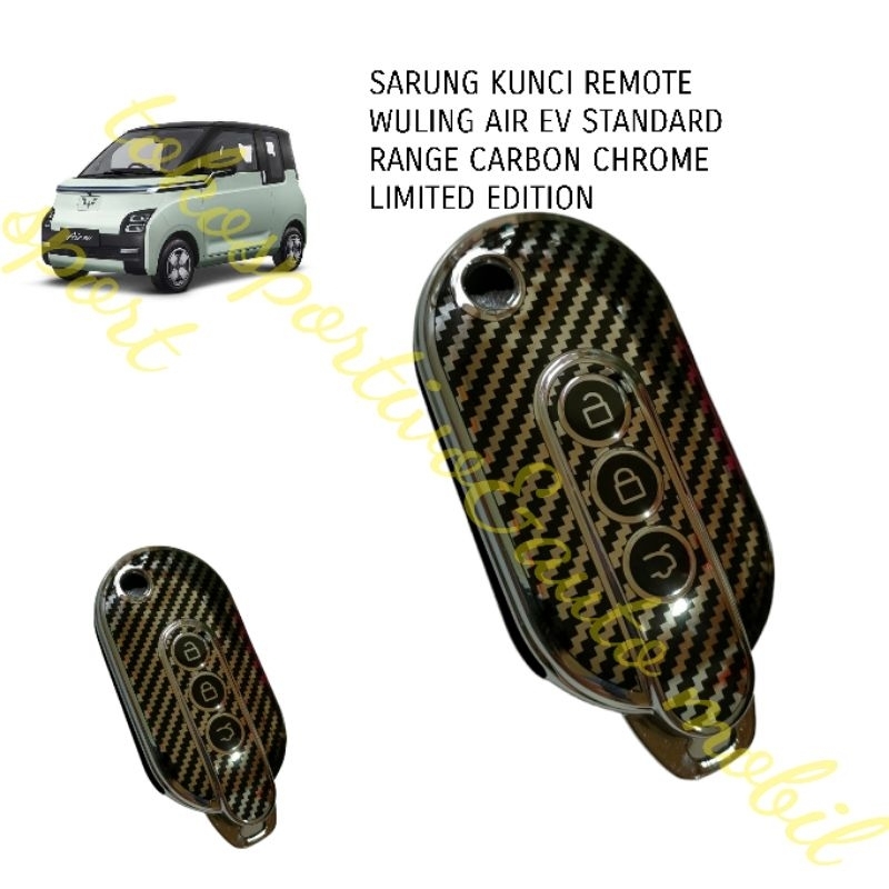 Jual SARUNG CASING KUNCI REMOTE WULING AIR EV STANDARD RANGE CARBON ...