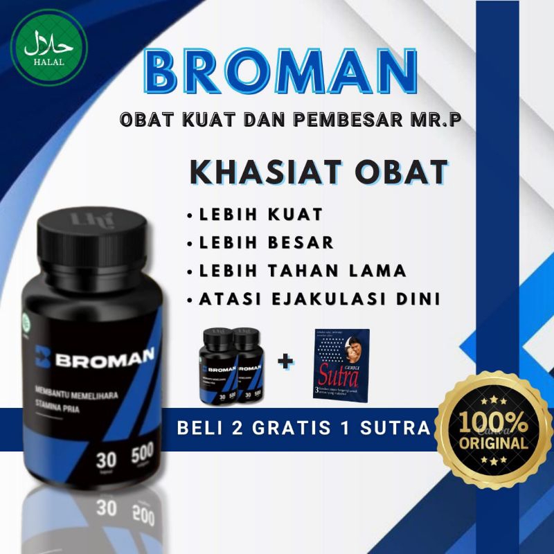 Jual Broman Obat Kuat Tahan Lama Sex Original Herbal Penambah Stamina