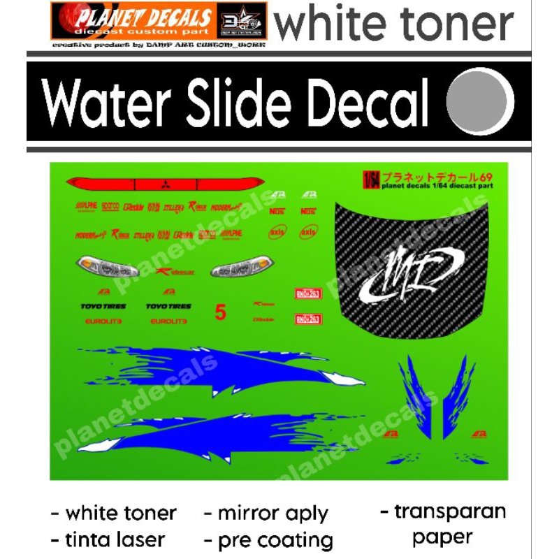 Jual Decal Hot Wheels Fast and Furious Mitsubishi Eclipse BRIAN O ...