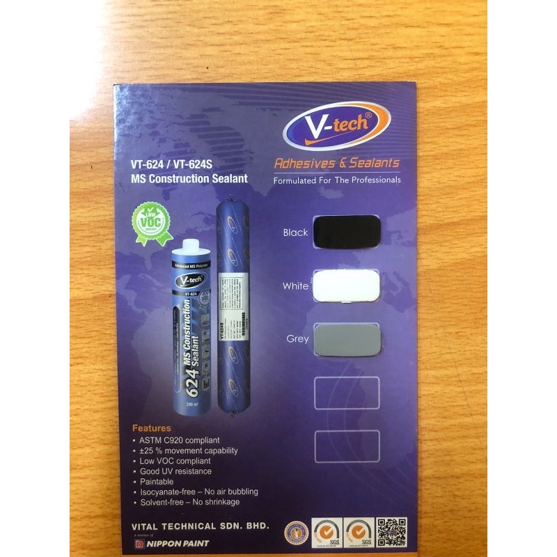 Jual VT-624 Sealant MS Construction VTech / Hybrid Sealant ACP / Non ...