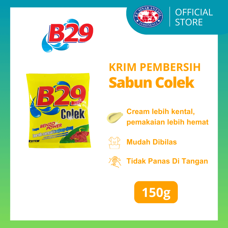 Jual B29 Cream B500 150gr Benzo Power - Sabun Colek Kuning | Shopee ...