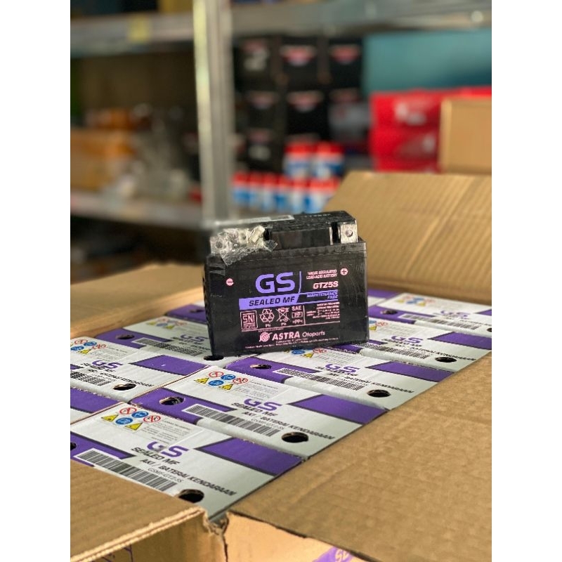 Jual AKI GS ASTRA AKI GS 5AH ACCU MOTOR GS ASTRA AKI KERING DAN