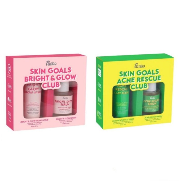 Jual LIE COSMETIC2 Fanbo Skin Goals Acne Rescue Club / Skin Goal Bright ...