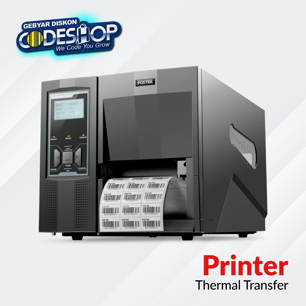 Jual POSTEK I200 Printer Label Barcode Direct Thermal Transfer 203dpi ...