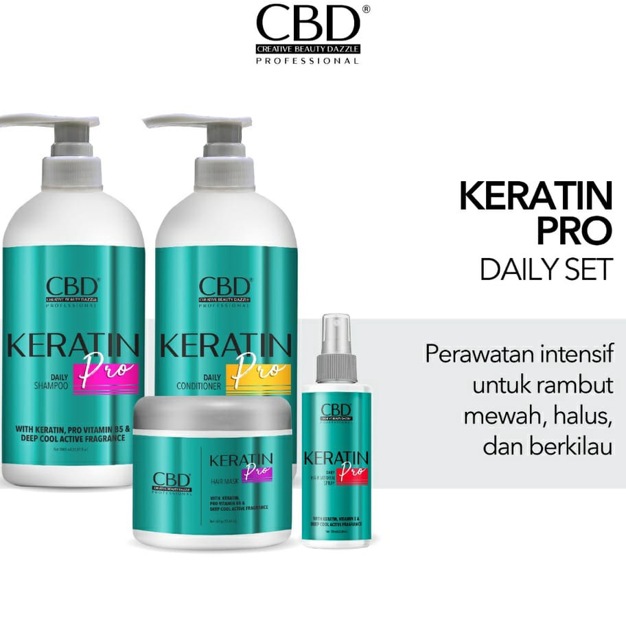 Jual Stok terbaru CBD Keratin Pro Hair Mask Shampoo Conditioner 25ml ...