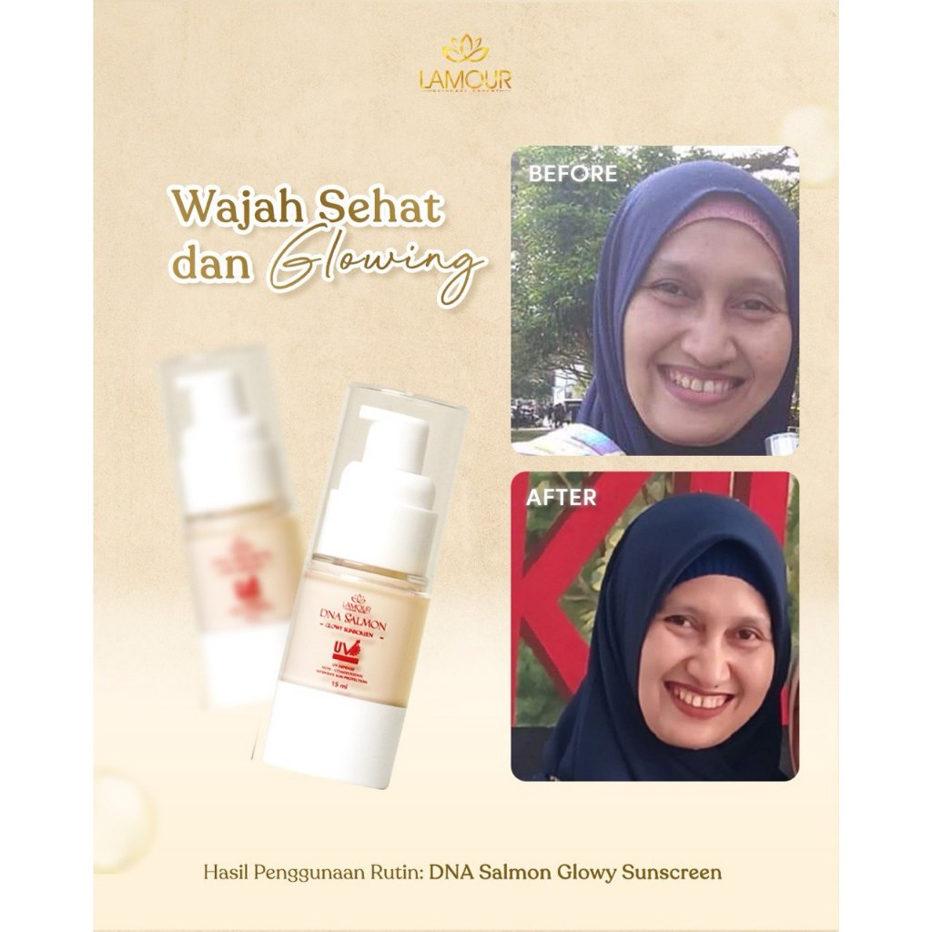 Jual DNA Salmon Glowy Sunscreen/Sunscreen SPF 50++/Suncreen Wajah ...